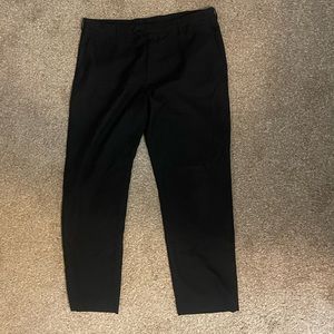 Stafford black dress pants. Travel.